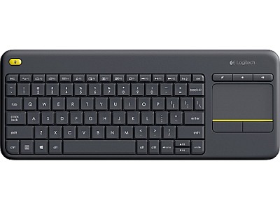 Image Logitech Wireless Keyboard K400 Plus, Multi-touch touchpad, Nano receiver, USB, Retail, Black