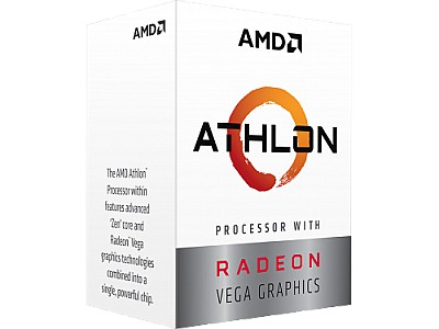 Image CPU AMD Athlon 200GE, Socket AM4, 3.2GHz (2C/4T), 4MB L3, Radeon Vega 3 Graphics, 14nm 35W, Box  YD200GC6FBBOX