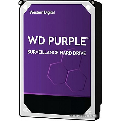 3.5" HDD 4.0TB Western Digital  Purple, 5400rpm, 256MB, SATAIII (for video)  WD43PURZ