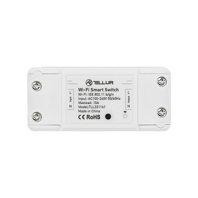 Image Universal Switch Tellur, WiFi 2.4GHz, max Power 2200W, 10A, Android 4.1 / iOS 8 or higher, White  TLL331161