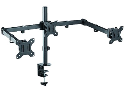 Image SBOX LCD-352/3 for 3 monitor 13-27'', Vesa 100x100,greutate suportata 7kg/monitor ,rotire 360°+360°