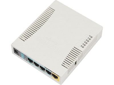 Image MikroTik RouterBOARD RB951Ui-2HnD, Wireless Router, 2.4GHz Dual chain, AP/Bridge/Station/WDS, 802.11b/g/n, 1 WAN + 4 LAN, USB, internal antenna, Wirel