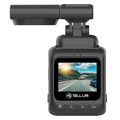 Image Car Video Recorder Tellur Dash Patrol DC2, FullHD 1080P, GPS, Black  TLL711002