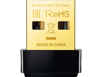 Image TP-LINK Archer T2U Nano AC600 Nano Wi-Fi USB Adapter,433Mbps at 5GHz + 200Mbps at 2.4GHz, USB 2.0