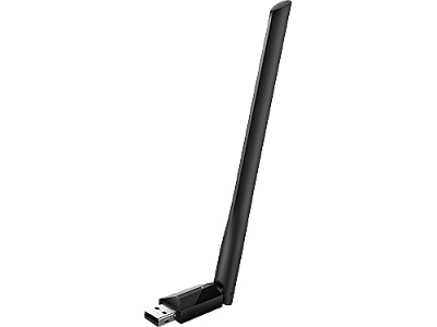Image TP-LINK Archer T2U Plus AC600 High Gain Wi-Fi Dual Band USB Adapter,433Mbps at 5GHz + 200Mbps at 2.4GHz, USB 2.0, 1 high gain antenna