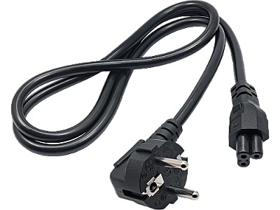 Image Power cord - 1m - AKYGA  AK-NB-08A, Schuko input / IEC320 C5 output