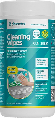 Image Defender Universal cleaning wipes, Tube 100 pcs. (CLN-30322)