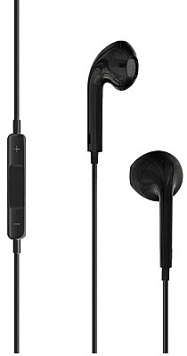 Image Casti in-ear, Urban, microfon, buton multitask pe fir, jack 3.5mm, lungime cablu 1.2m, Tellur Black  TLL162012