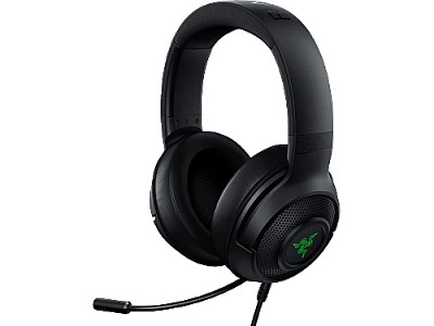 Image Headphone RAZER Kraken X USB /  Gaming Headset, Bendable Cardioid Microphon, 7.1 Surround Sound, 40 mm with Neodymium magnets, On-headset Controls, Cr
