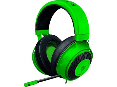 Image Headphone RAZER Kraken Green / Gaming Headset, Retractable Unidirectional Microphone with quick mute toggle, 7.1 Surround Sound, 50 mm with Neodymium