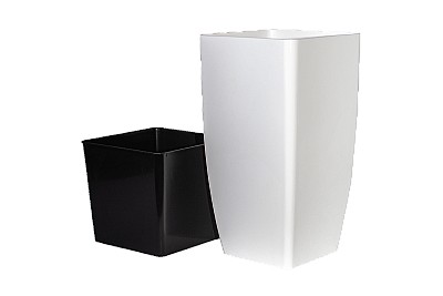 115038 Ghiveci de flori Cvadro 27*27*51 cm Aleana