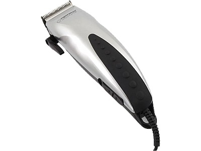 Image Hair Clipper Esperanza STYLIST EBC003 Silver-Black, Powerfull, Outstanding performance , High stability , Safe and reliable, 4 extra attachment combs,