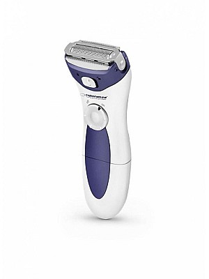 Image Shaver Esperanza ARUBA EBG003B White-Blue Wooman , Ergonimic shape and modern design, Gentle & fast, Shaving silky skin in seconds, Bikini trymer comb