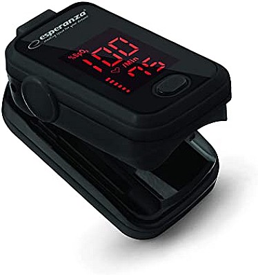 Image Finger pulse oximeter Esperanza OXYGEN ECO001, Big font OLED Display, SPO2 measuring range: 35-100%, Accuracy: 70% - 100% ± 3%, Pulse rate: Measuring