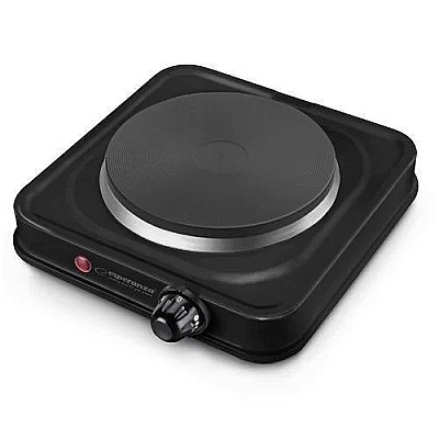 Image Electric Hot Plate Esperanza ST.HELENS EKH003K Black, 1000W 5 temperature degrees thermostatic protection against overheating The indicator light (on