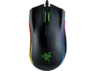 Image Mouse RAZER Mamba Elite / Ergonomic Mechanical Gaming Mouse switches, 16000dpi, Razer™ Mechanical Mouse Switches  50 mln cycle, 9 programmable buttons