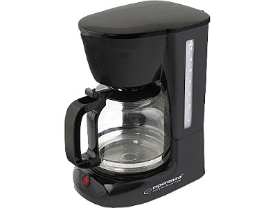 Image Coffee Maker Esperanza ARABICA EKC005, 1.8L, 950W, Permanent & washable filter anti-drip system, auto switch-off, modern design, electric cable length