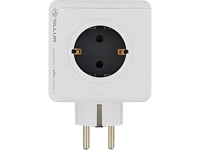 Image Adaptor Priza PowerCube, 4 x outlets, 2 x USB ports, Tellur White  TLL151101