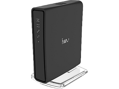 MikroTik RouterBOARD hAP ac2, Dual Band Wireless Router, 2.4GHz Dual + 5GHz, P/Bridge/Station/WDS, 802.11b/g/n/ac, 1 WAN + 4 Gbit LAN, USB port for 3G