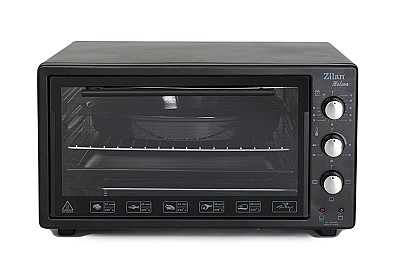 Image Electric Oven Zilan ZLN3130 Helson black 45L, 1 x enamel round tray, 1 x enamel square tray