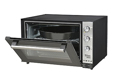 Image Electric Oven Zilan ZLN3741 Robin 70L, double glasses door, 1 x enamel round tray, 1 x enamel square tray