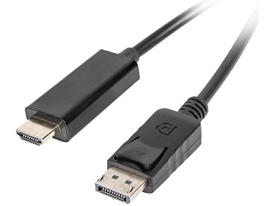 Image Cable DP M to HDMI M  1.8m  LANBERG CA-DPHD-10CC-0018-BK