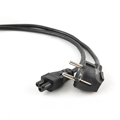 Image Power cord - 1.8m - GEMBIRD PC-186-ML12, Schuko input / C5 output, VDE approved, Black