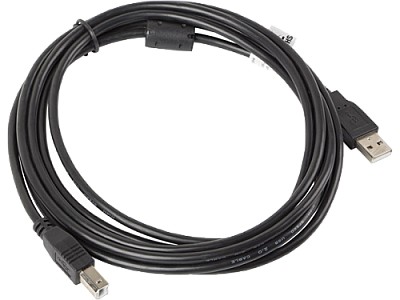 Image Cable USB AM-BM   3m   LANBERG  (print)  with Ferrite core CA-USBA-11CC-0030-BK