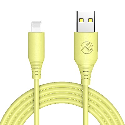 Image Cable USB - Lightning, 3A, 1m, Tellur yellow TLL155397