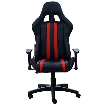 Image Gaming chair SPACER  SPCH-TRINITY-RED  Black-Red, Synthetic PU,120 kg max., Adjustable Back Angle 90°- 135°, Armrests ajustable, Pillow-2