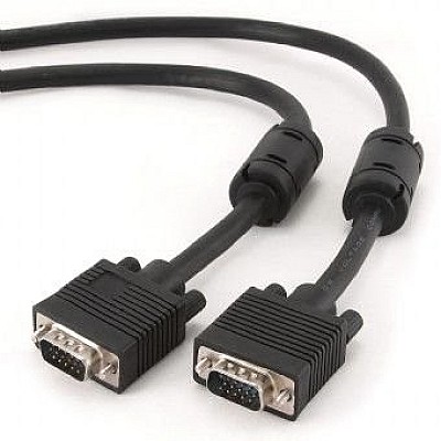 Image Cable VGA  M/M  5m  HD15M/HD15M, Cablexpert CC-PPVGA-5M-B