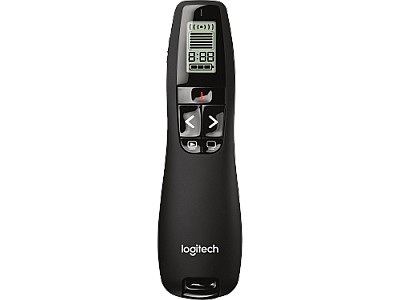 Presenter Wireless Logitech R700 Professional, LCD-display, range 30m, Carrying Case, Black