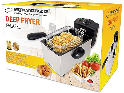 Image Deep fryer Esperanza SPRING FALAFEL EKG010, Power 1600W, capacity: 3 L
