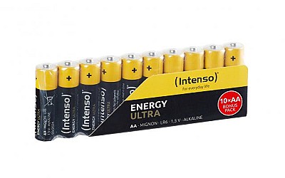 Image Baterie Intenso Alkaline Energy Ultra AA LR06 10pcs blister Shrinkpack