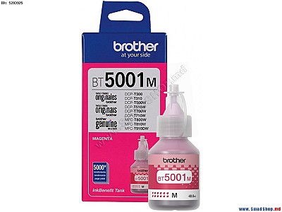 Image Ink Bottle for Brother BT5001M for DCP-T310, DCP-T500W, DCP-T700W, MFC-T800W Magenta, Approx. 5000 pages