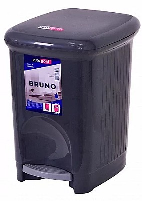 Image Cos gunoi plastic Bruno 5.0 l, cu pedala, black