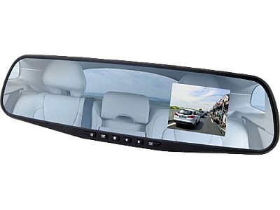 Car Video Recorder EXTREME MIRROR XDR103,  Wide mirror, Full HD (1080p), view angle 120, LCD  2.4", motion detector,  supports microSD up to 32Gb, IR