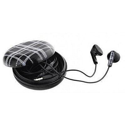 Image Casti in-ear, Berry, with mic, wired, Jack 3.5 mm,16 ohm, 20Hz, 1.2 m, silicone, Tellur Black  TLL162182