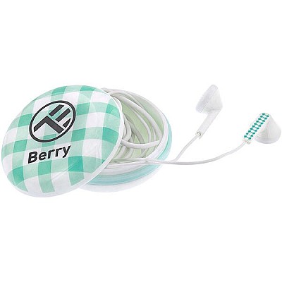 Image Casti in-ear, Berry, with mic, wired, Jack 3.5 mm,16 ohm, 20Hz, 1.2 m, silicone, Tellur Blue  TLL162192