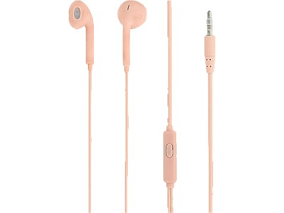 Image Casti in-ear, Fly, with mic, wired, Jack 3.5 mm, 16 ohm, 20Hz, 1.2 m, Tellur Pink  TLL162172