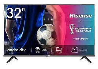 Image 32" LED TV Hisense 32A5710FA, Black (1366x768 HD Ready, PCI 1000 Hz, SMART TV (Android TV 9.0 Pie OS), 3 x HDMI2.0, 2 x USB, DVB-T/T2/C/S2, Speakers 2