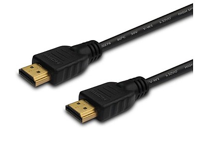 Image Cable HDMI M to HDMI M  10m  v1.4  SAVIO CL-34 gold-plated, ethernet / 3D