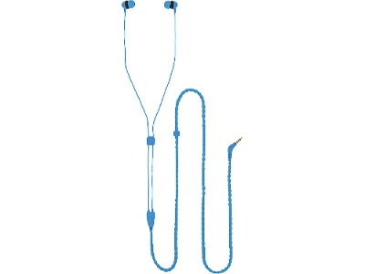 Image Casti in-ear, Twist, with mic, wired, Jack 3.5 mm, 1.2 m, Silicone, Tellur  Blue  TLL162102