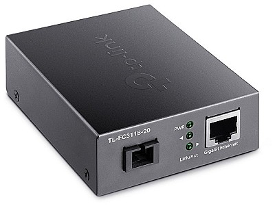 Image TP-LINK MC220L, Gigabit SFP Media Converter, 1 x Lan Gigabit port, 1 x 1000M SFP port, Multi-mode/Single-mode SFP module