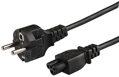 Image Power cord - 1,8m - SAVIO  CL-81, Schuko input / IEC C5 output