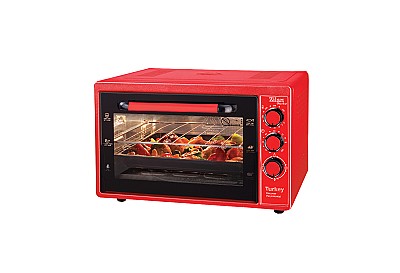 Image Electric Oven Zilan ZLN5320  Gusto red 38L, 1 x enamel round tray, 1 x enamel square tray