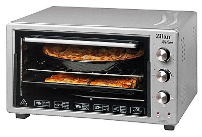 Image Electric Oven Zilan ZLN3130 Helson grey 45L, 1 x enamel round tray, 1 x enamel square tray
