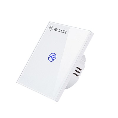 Image Intrerupator WiFi Tellur Smart, SS1N,1 port, 1800W, 10A