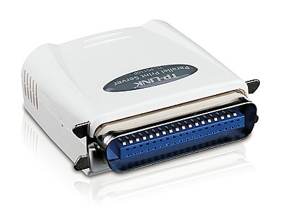 Image Single parallel port fast ethernet Print Server, supports E-mail Alert, Internet Printing Protocol (IPP) SMB and  POST (Power On Self Test), print job