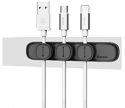 Image Organizer Baseus Peas Magnetic Cables Clip black  ACWDJ-01